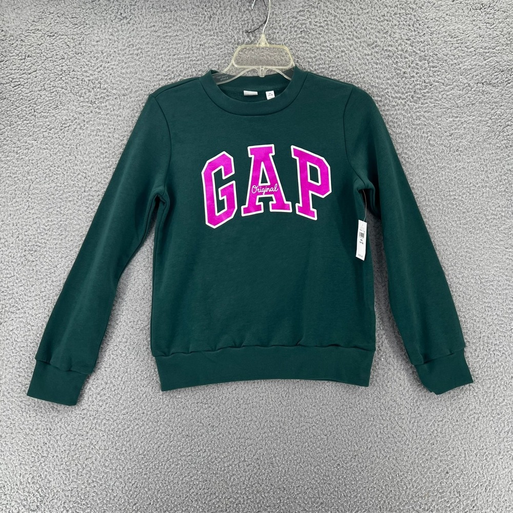NWT Gap Kids Girls Fleece Soft Hoodie Sweatshirt XXL 14-16 Green